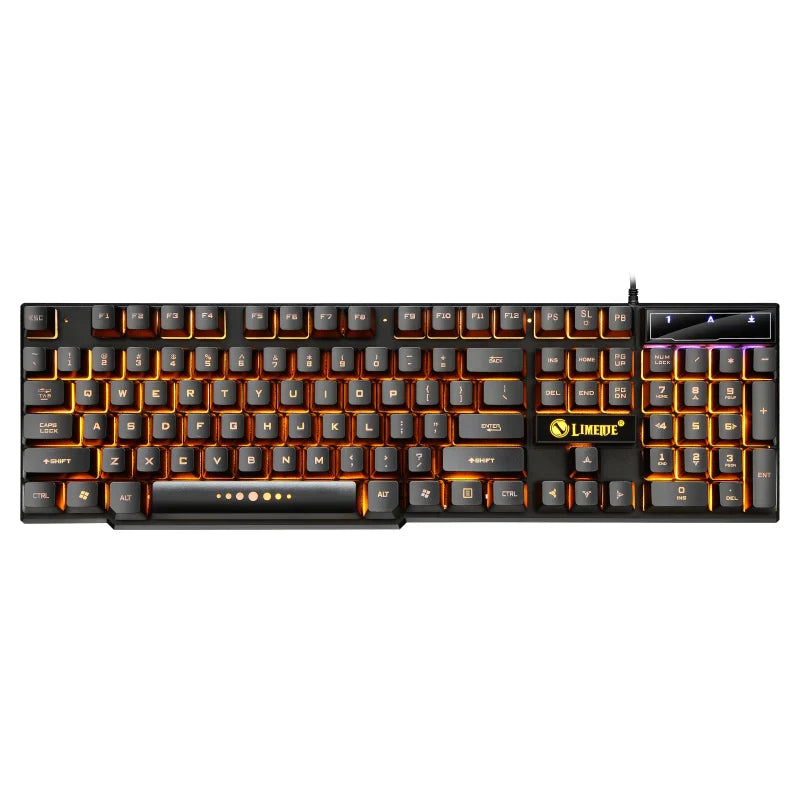 USB Wired Gaming Keyboard Mouse Set PC Rainbow Colorful LED Backlit  Gamer Gaming Mouse and Keyboard Combos Kit Home Office