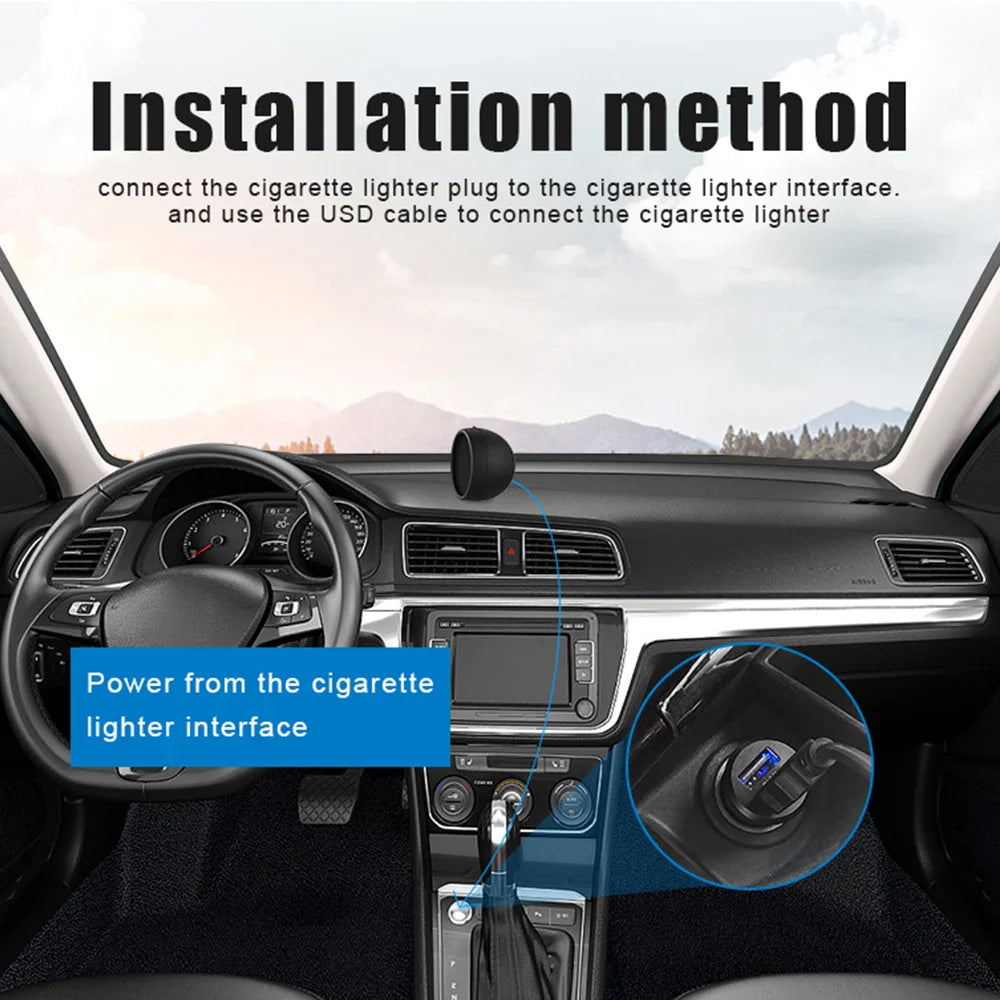 Car Head Up Display HUD Digital Gauges Outdoor off-road Guide Smart Gadgets GPS Overspeed Alarm Speedometer