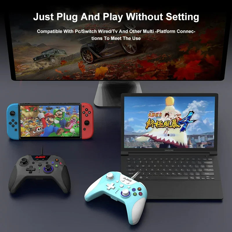 AJAZZ AG110 USB Wired Controller PC Cellphone Joypad Gamepad Console Wired ForGame Joystick