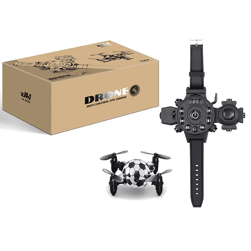 Luggage Mini Drone - High Definition Aerial Photography WIFI Four Axis Folding Remote Control Watch Sensing Aircraft Gifts