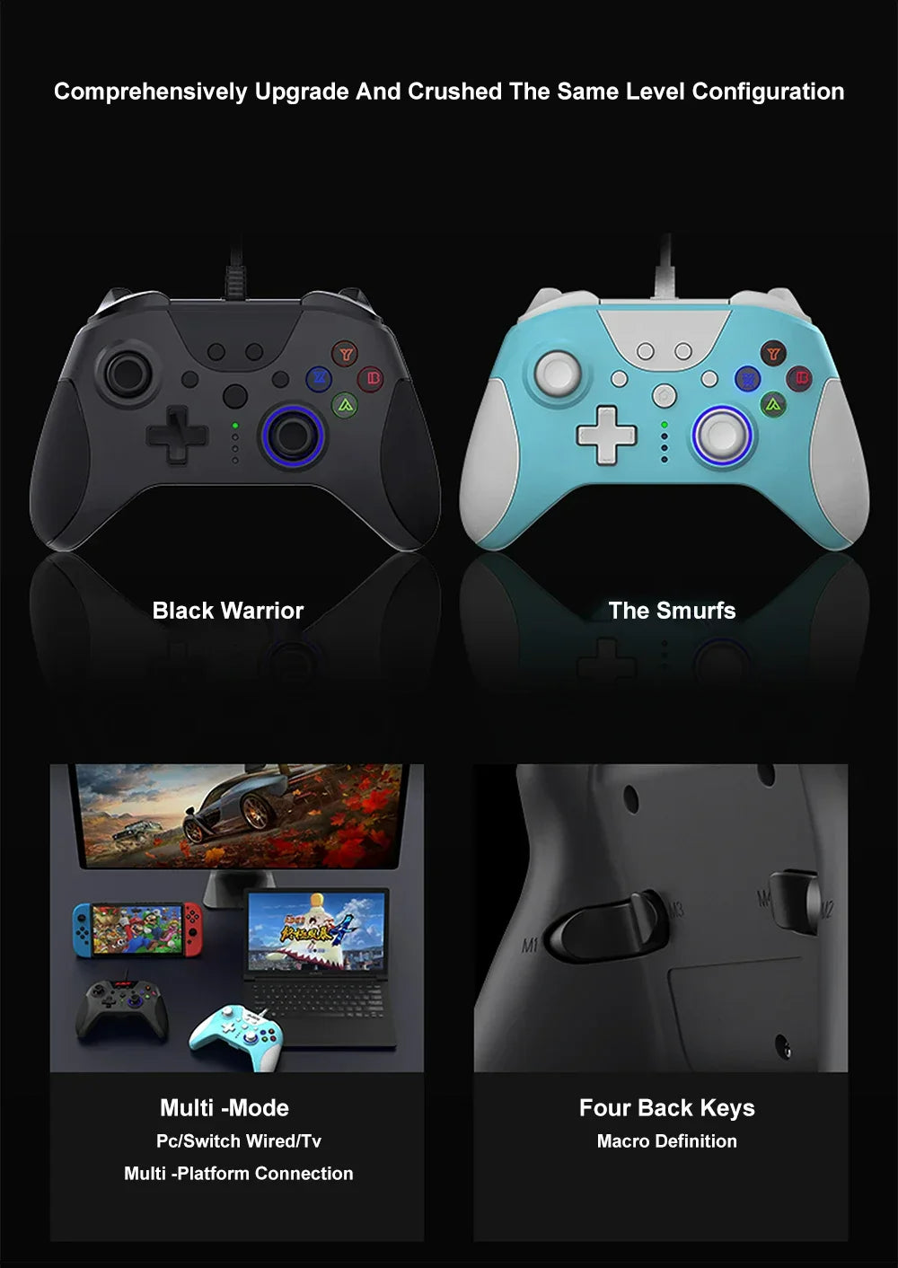AJAZZ AG110 USB Wired Controller PC Cellphone Joypad Gamepad Console Wired ForGame Joystick