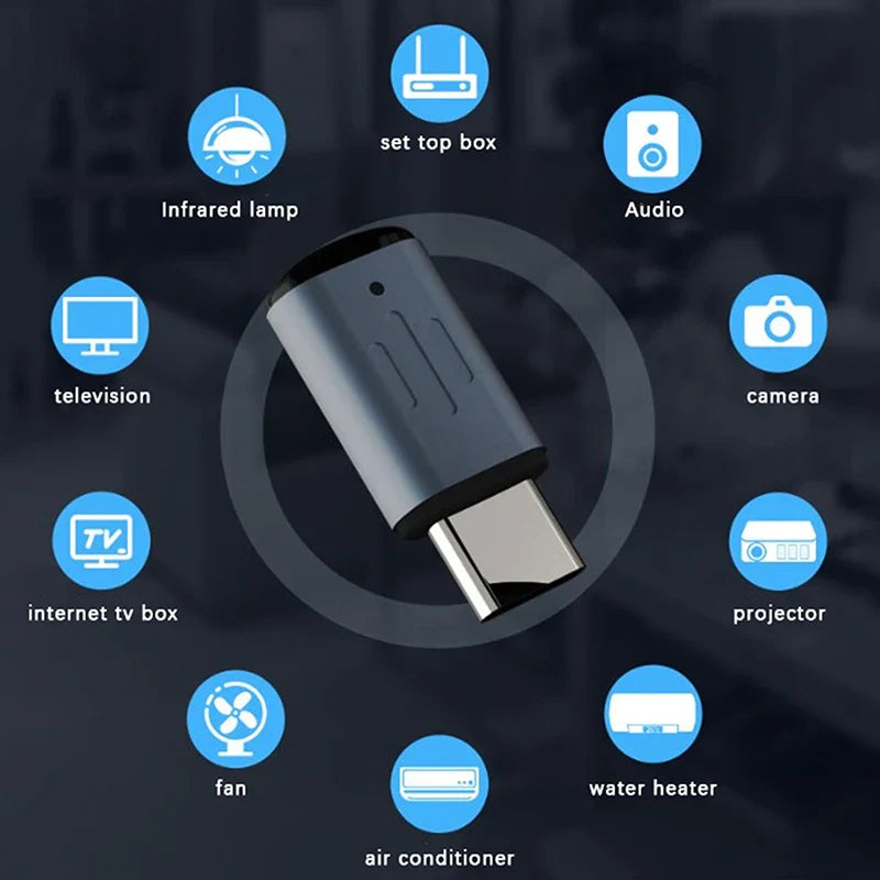 Smartphone Remote Control Type C Universal Smart Infrared Transmitter App Control Wireless Mini Adapter For TV Air Conditioner