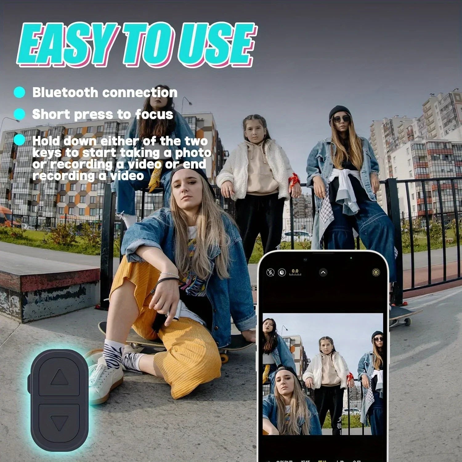 Tiktok Trending BT Smart Scrolling Ring Kindle App Remote Page Turner with Cell Phone Stands Wireless Camera Shutter Selfie