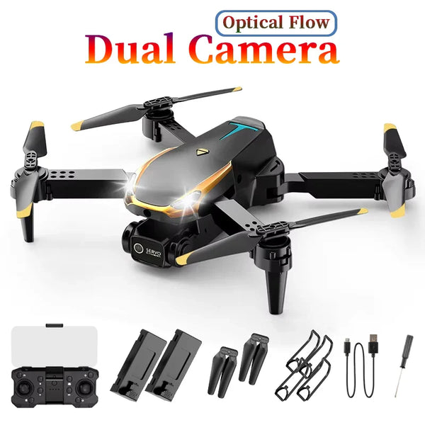 M8 Drone with 2 Batterys,Optical Flow Positioning Accurate Hover,Professional aerial photographydrone, Dual Camera Drone Toys