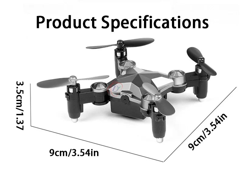 Luggage Mini Drone - High Definition Aerial Photography WIFI Four Axis Folding Remote Control Watch Sensing Aircraft Gifts