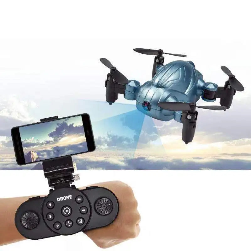 Luggage Mini Drone - High Definition Aerial Photography WIFI Four Axis Folding Remote Control Watch Sensing Aircraft Gifts