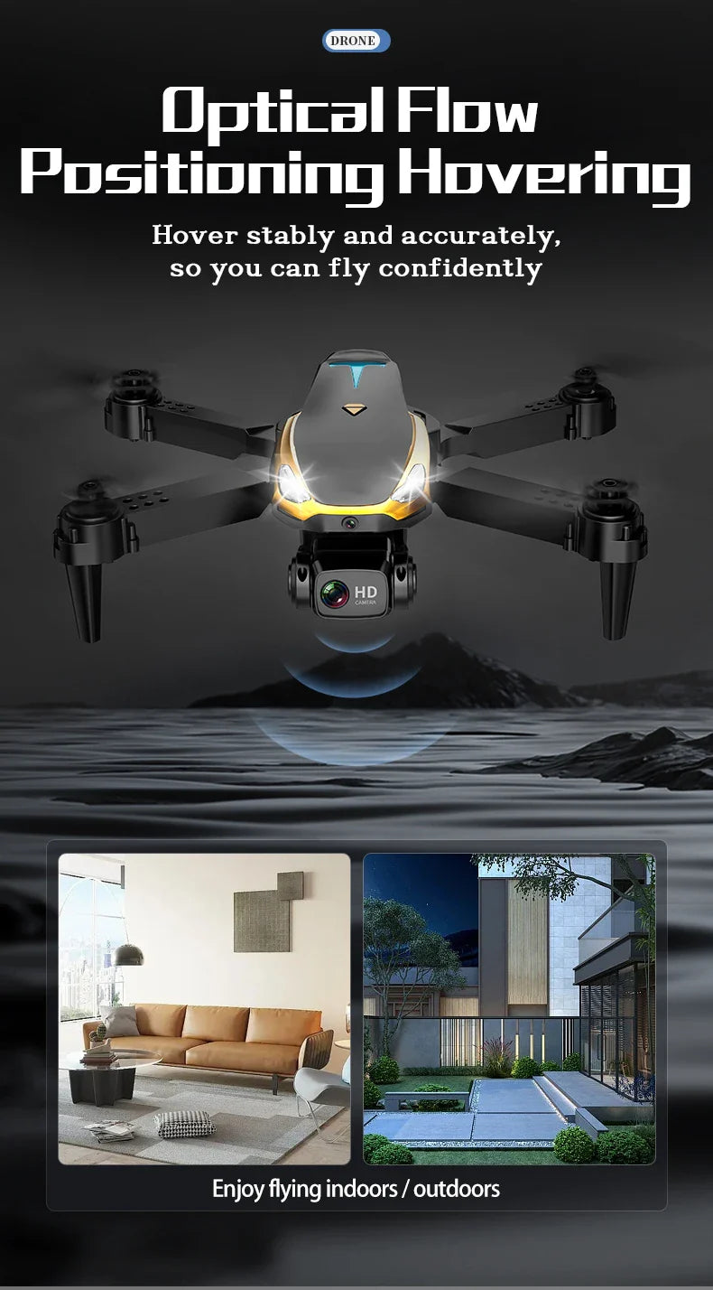 M8 Drone with 2 Batterys,Optical Flow Positioning Accurate Hover,Professional aerial photographydrone, Dual Camera Drone Toys