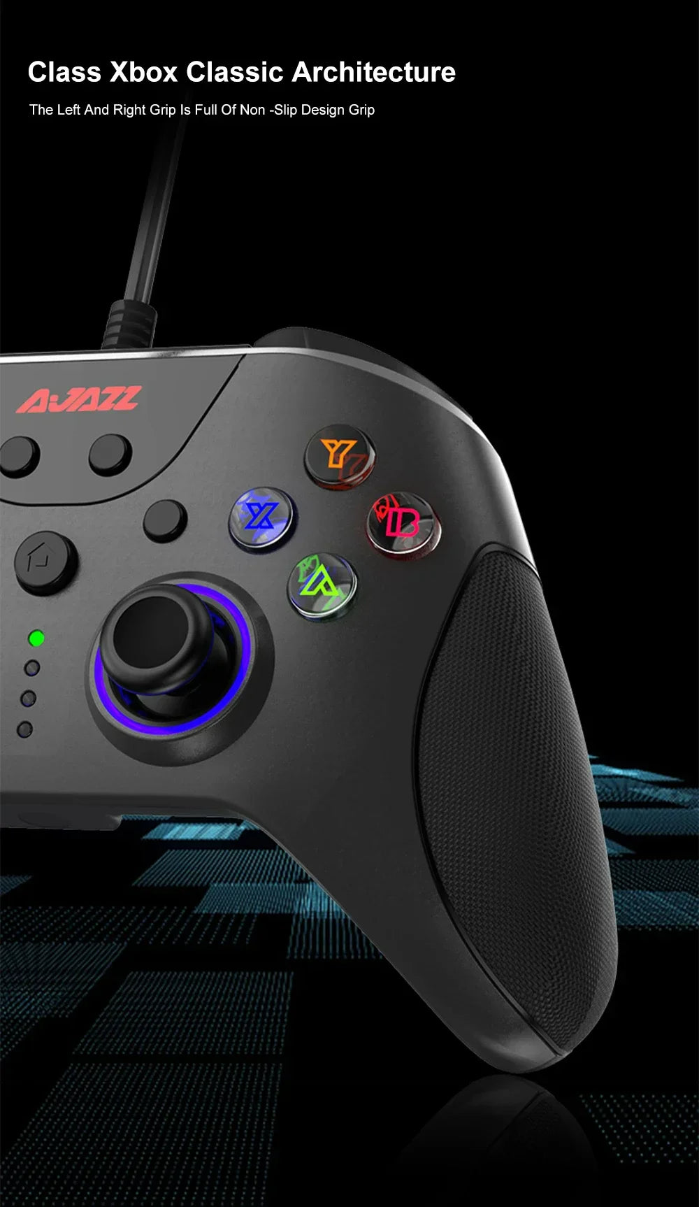 AJAZZ AG110 USB Wired Controller PC Cellphone Joypad Gamepad Console Wired ForGame Joystick