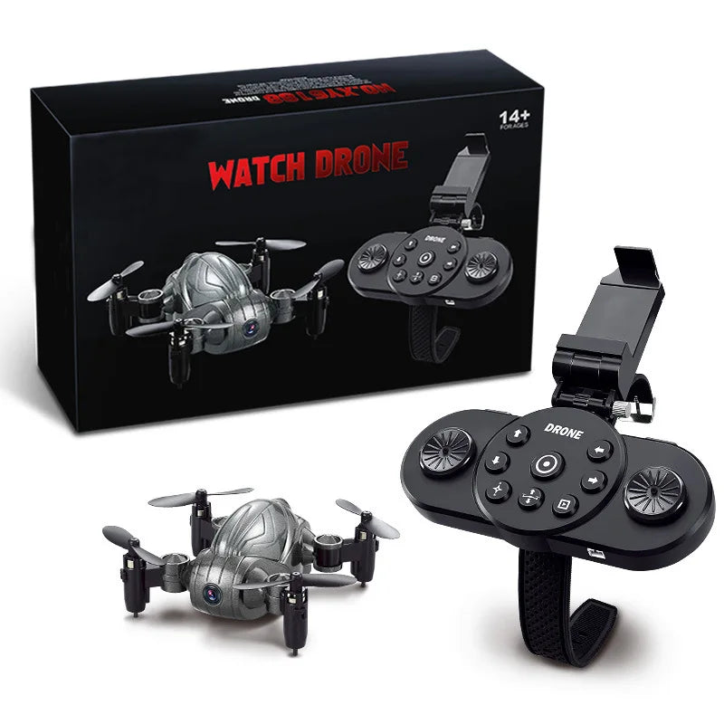 Luggage Mini Drone - High Definition Aerial Photography WIFI Four Axis Folding Remote Control Watch Sensing Aircraft Gifts