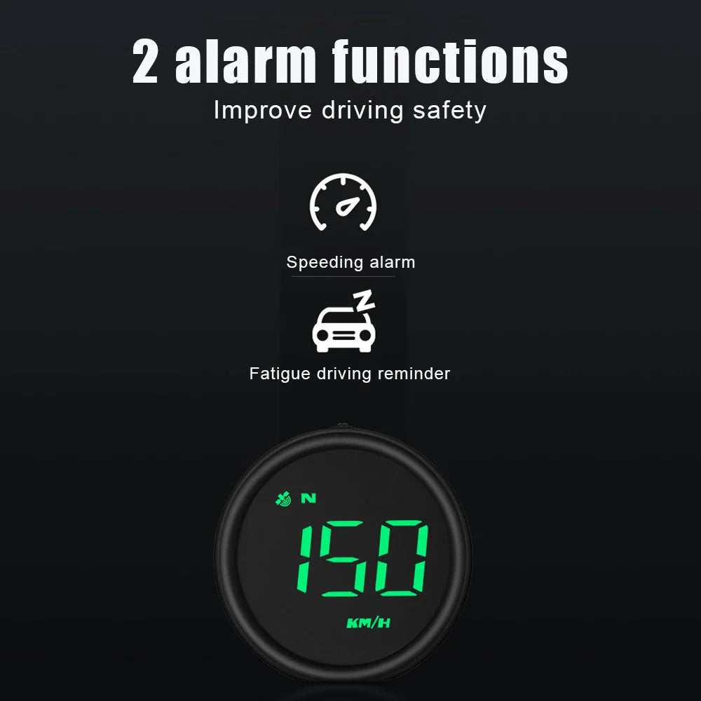 Car Head Up Display HUD Digital Gauges Outdoor off-road Guide Smart Gadgets GPS Overspeed Alarm Speedometer
