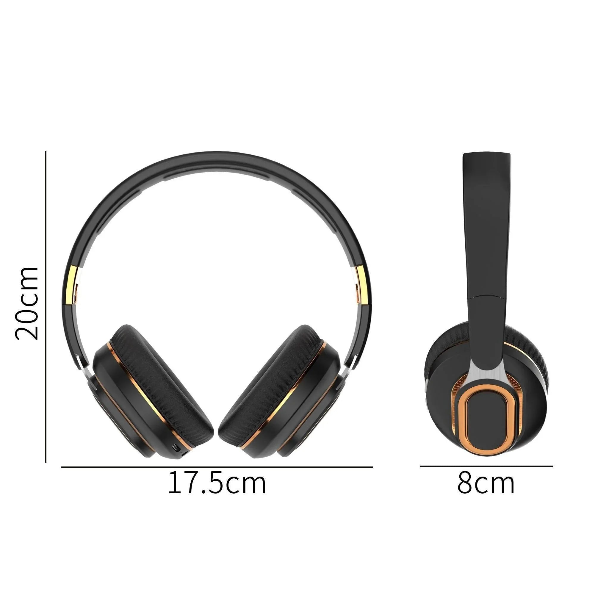 Wireless Headphones, HiFi Sound with Microphone, Gaming Headset for PC, Enjoy Music, Portable Wireless Audio