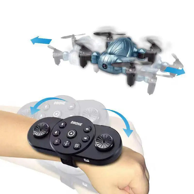 Luggage Mini Drone - High Definition Aerial Photography WIFI Four Axis Folding Remote Control Watch Sensing Aircraft Gifts