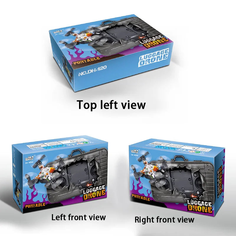 Luggage Mini Drone - High Definition Aerial Photography WIFI Four Axis Folding Remote Control Watch Sensing Aircraft Gifts