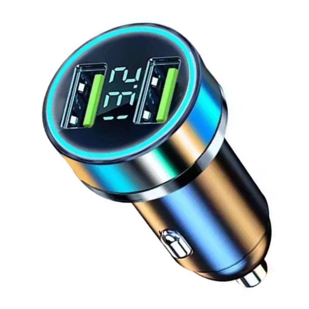 240 watt car charger dual usb port 120 watt super fast charging with digital display usb port adapter universal