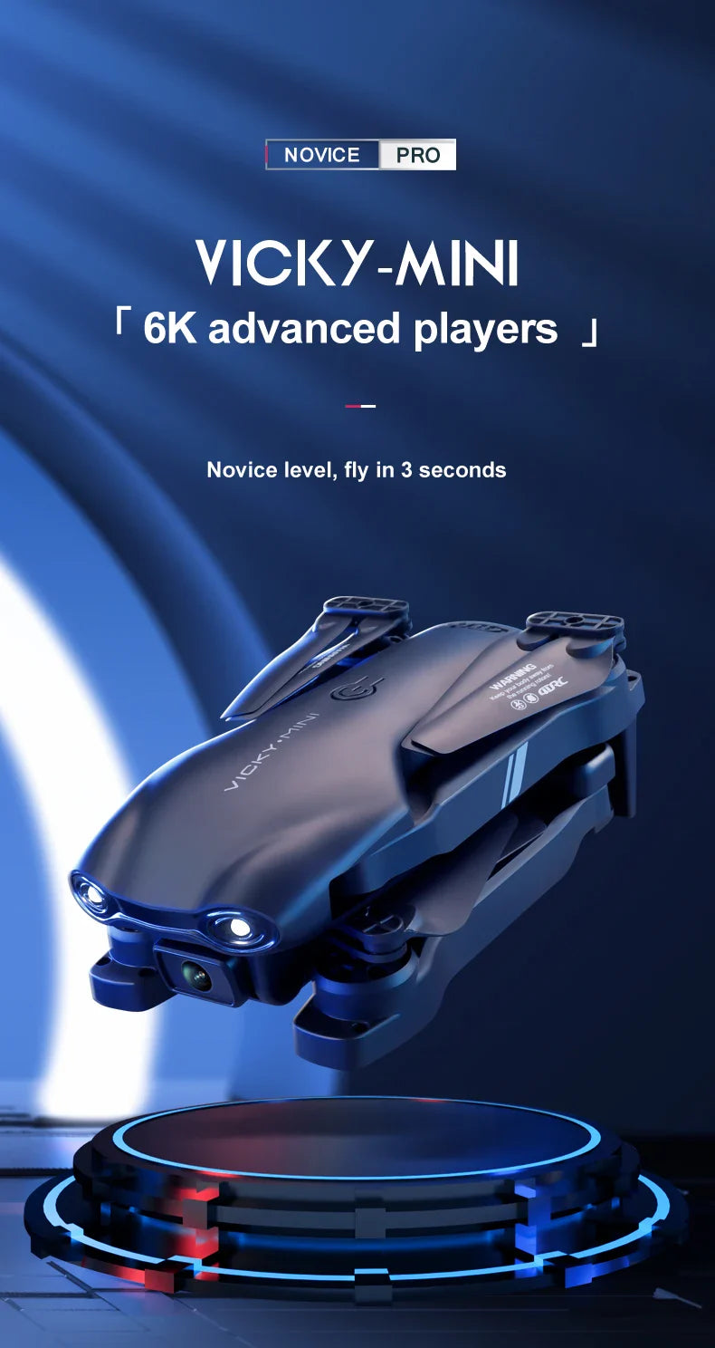 NEW V13 Mini Drone 4K HD Professional With 1080P Dual Camera 2.4G WIFi FPV Dron Foldable RC Quadcopter Gift Toy